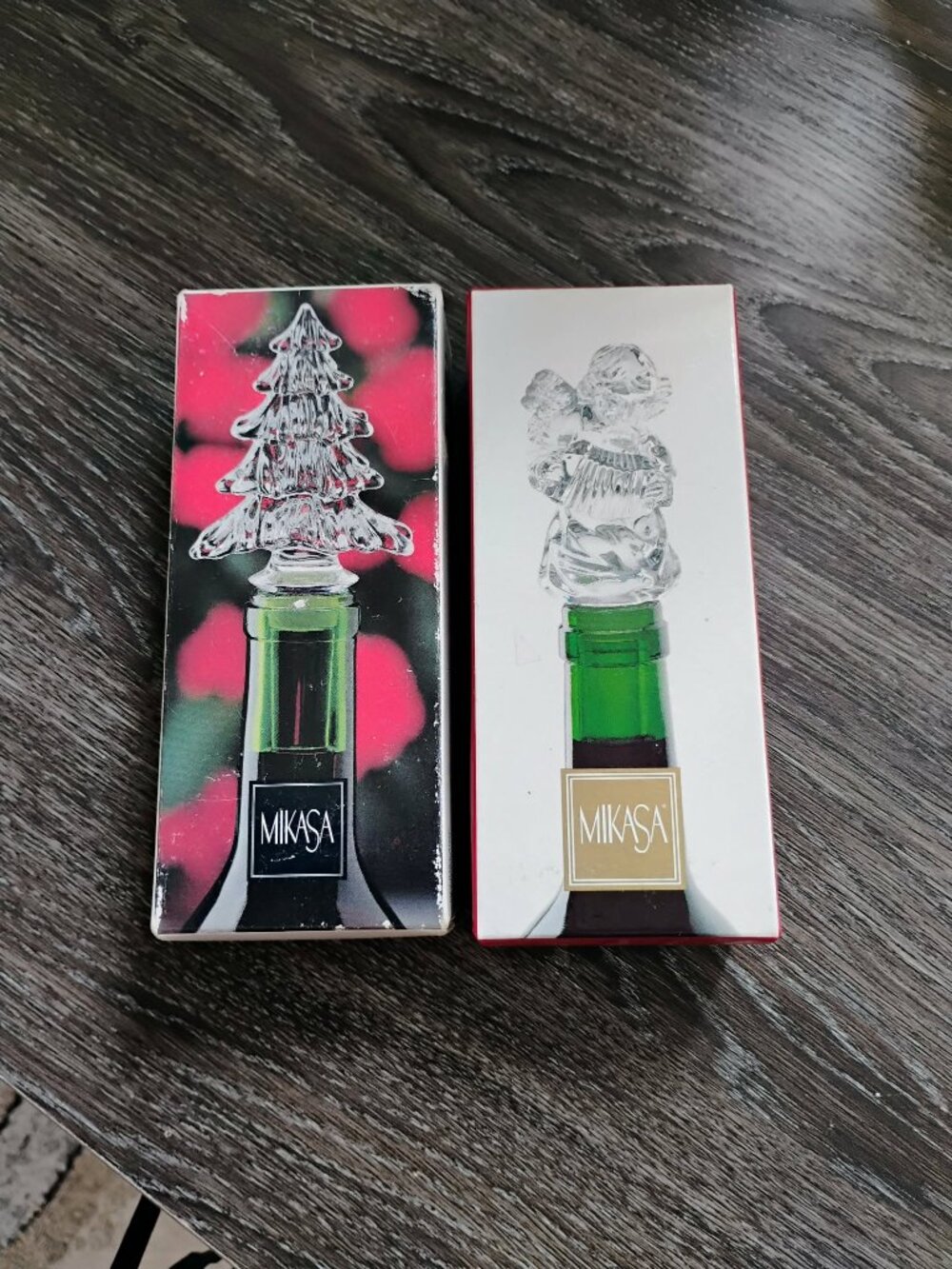 Mikasa Clear Lead Crystal Wine Stoppers Vintage